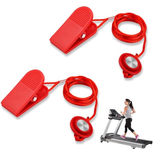 Treadmill Safety Key, 2 Pcs Clé de sécurité magnétique pour tapis de course, Accessoires Universels Pour Tapis De Course, Interrupteur de sécurité pour...