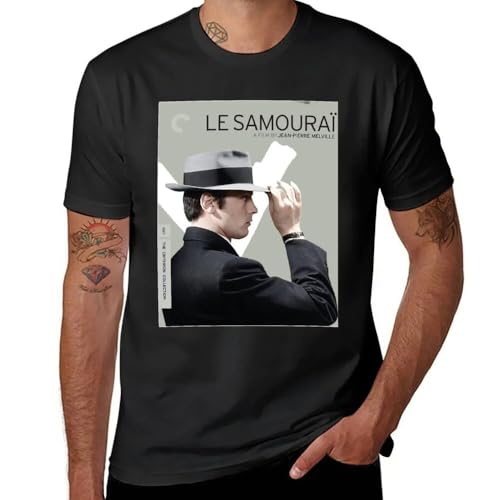 Le Samourai T-Shirt graphique noir avec impression haute définition durable