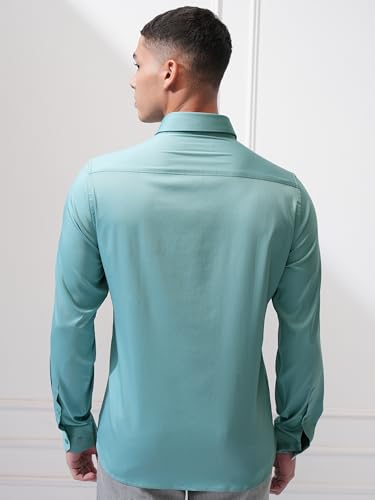 Image of Highlander Men's Slim Fit Formal Shirt | Solid Formal Shirt for Men | Comfortable Fabric | Stylish Design for Everyday Use & Office Wear