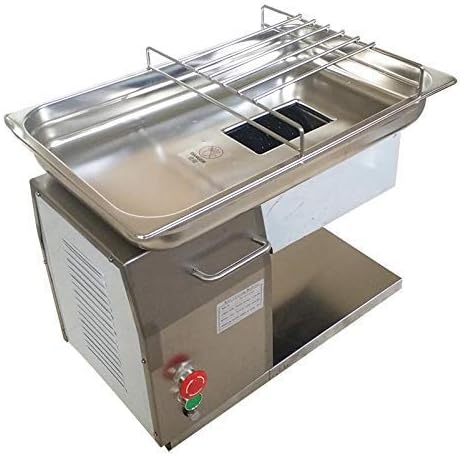 INTBUYING Cortadora de carne comercial QH de 0.118in, cuchilla de 1,102.3lbshora, cortador de carne, picadora eléctrica de carne de cerdo, cortador