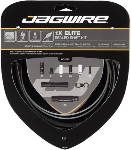 Kit de câble de changement de vitesse scellé Jagwire pour rouler sous la pluie et dans la boue