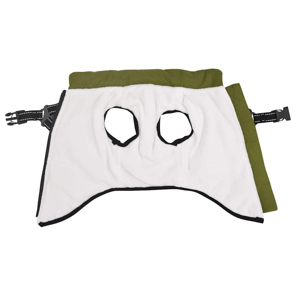 Cappotto per cani con imbracatura regolabile, impermeabile, riflettente, verde militare, L24, in pile di poliestere, cappotto invernale per passeggiate in caso di pioggia, neve e vento