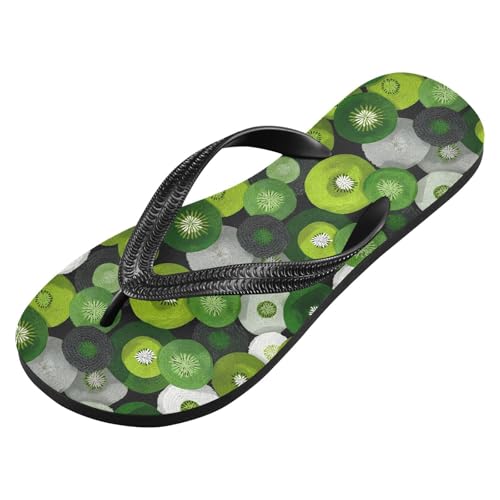 Flip Flop Sandals Sliced Kiwi Print for Women Men Beach Outdoor XS2
