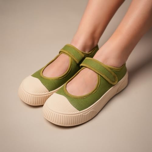Image of Theater Women Jiro Mary Jane Flats | Lightweight Slip-On Shoes with Soft Cushion & Grip Sole | Stylish, Durable & Comfortable Footwear for Travel, Office & Casual Wear