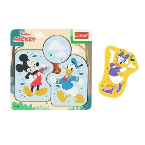 Puzzle en bois Mickey Mouse & Friends 6el TREFL premier jeu éveil bébé Disney