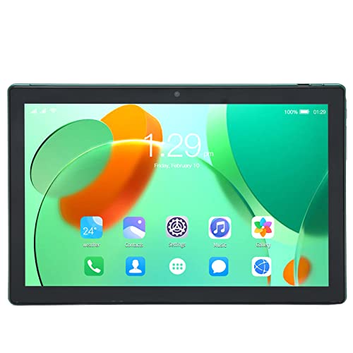MENDUNER Tableta de 10,1 Pulgadas Verde, 4G LTE 5G WiFi, 8GB R A M 256GB ROM, CPU Octa Core 7000mAh, Tableta de Oficina con Cámara Dual 100-240V (Green)