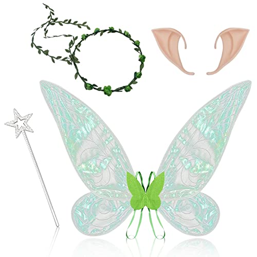 Idota Feenflügel Erwachsene Kinder 4 Set, Feen Flügel Damen...