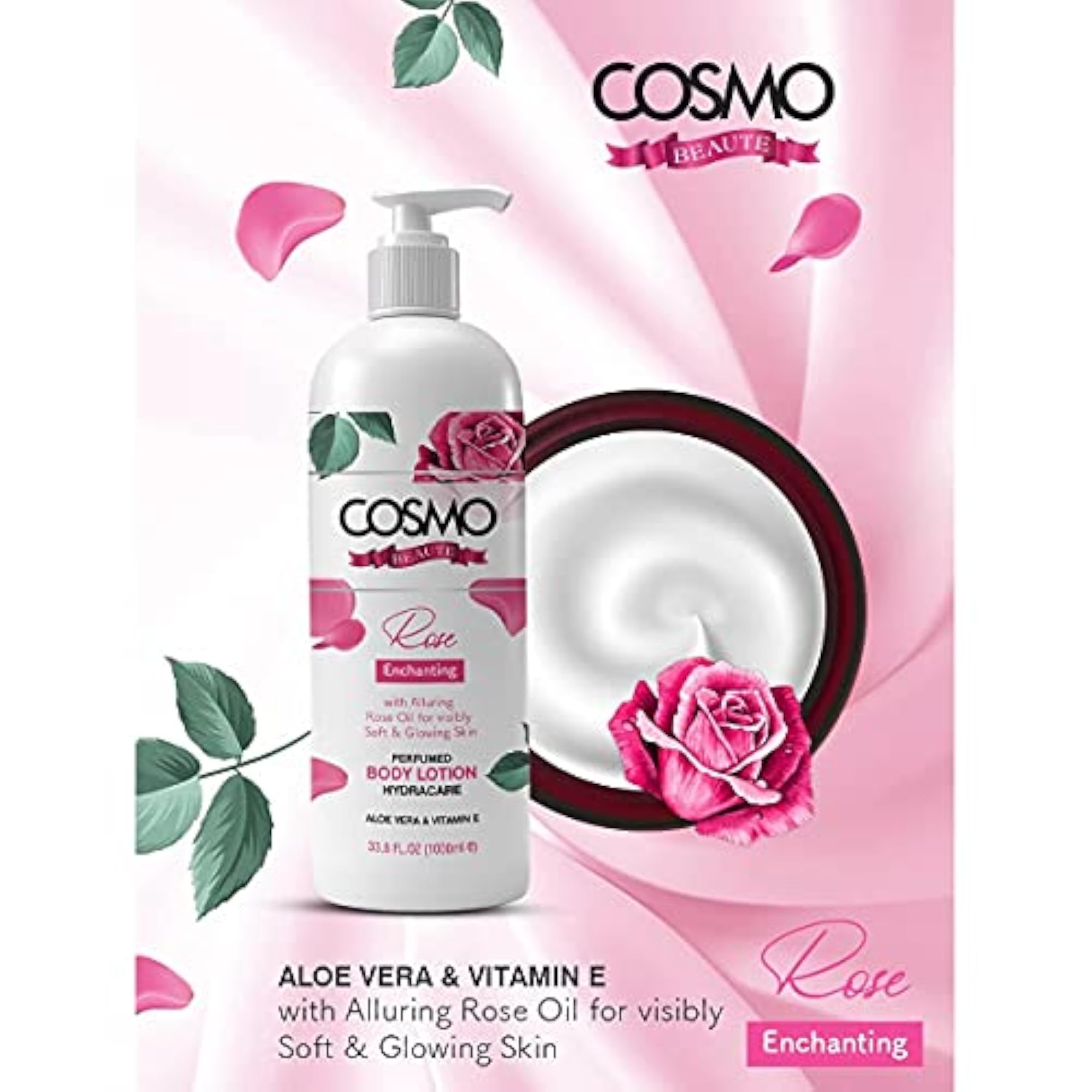 Beaute Enchanting Rose Perfumed Body Lotion, 1000ml