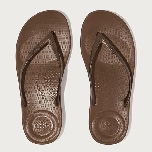 Image of FitFlop Iqushion Flowerz Ergonomic Flip-Flops