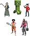 Mattel Minecraft Ultimate Movie Pack with 8 Action Figures & 8 Accessories Including 4-inch Steve & Creeper, Collectible Toy Set