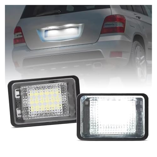 Luz para placa matrícula blanca Benz GLK350 viajes nocturnos 2
