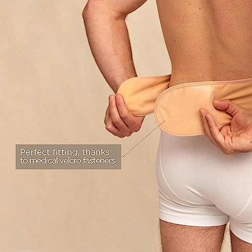 Siil Ostomy Belt Beige | Ostomy Support Belt | Sport & Swiming | Ostomy Bag Cover | Inner Pocket To Hold Colostomy Pouch | (L) #TOP3