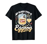 Mon Groupe sanguin est Une Boisson de Vacances au Lait de Poule T-Shirt