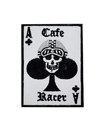 Parche de carreras, parche de corredor, parche de motociclista, parche bordado para planchar o coser en ropa, etc. 7 x 5,5 cm