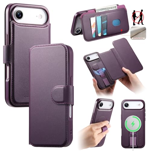 uRsaaviPhone 17Air Ή P[X蒠^ 2 in 1  6.5C` [RFIDubLO] OR Jo[P X^h@\ J[h [A Ռz Sʕی Yی Cz17AirΉ X}zP[X(_[Np[v