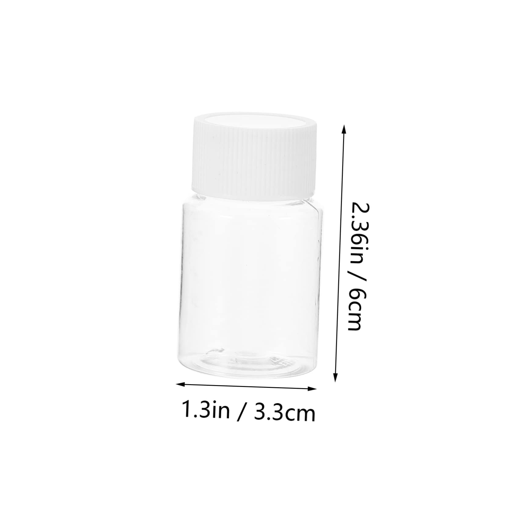 VILLFUL 35pcs Plastic Bottle Chemical Sample Bottle Apothecary Bottles Laboratory Reagent Bottle Laboratory Jar Container Lab Experiment Bottle Storage Bottles for Liquids Vials Sample Jar
