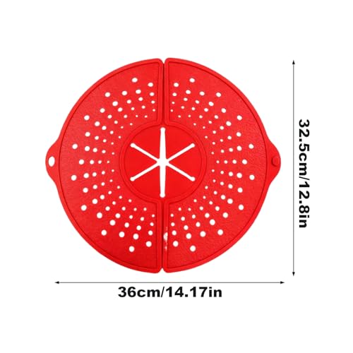 Protège-éclaboussures pour poêle en silicone pliable