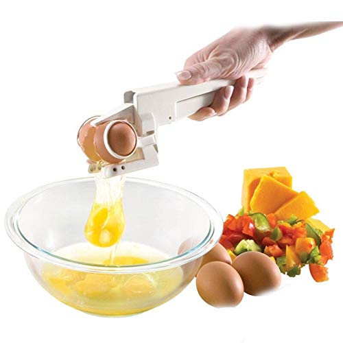 JJESC Cracker Delicate Kitchen Gadgets Tools Plastic Egg Crackers Egg Beaters Handheld Egg Cracker