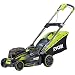 Produktbild Ryobi Akku-Rasenmäher RLM18X41H240, 2x 18V, 40 cm Schnittbreite, 5-stufige zentrale Schnitthöhenverstellung, EasyEdge Rasenkamm, inkl. Mulchkeil, 50 l Textil-Grasfangsack, Art.-Nr. 5133002803