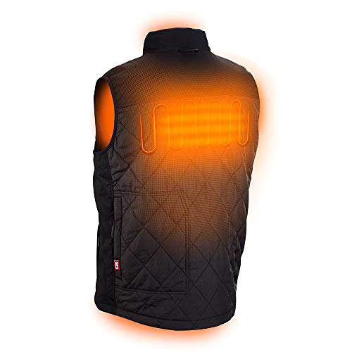 Milwaukee Vest Only M12 12V Lithium-Ion Heated Front and Back Heat Zones - Black Color All Sizes - Battery Not Included - (Medium)3