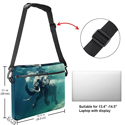 Sac ordinateur 13,3 pouces violet éléphant mallette housse pc portable - 5