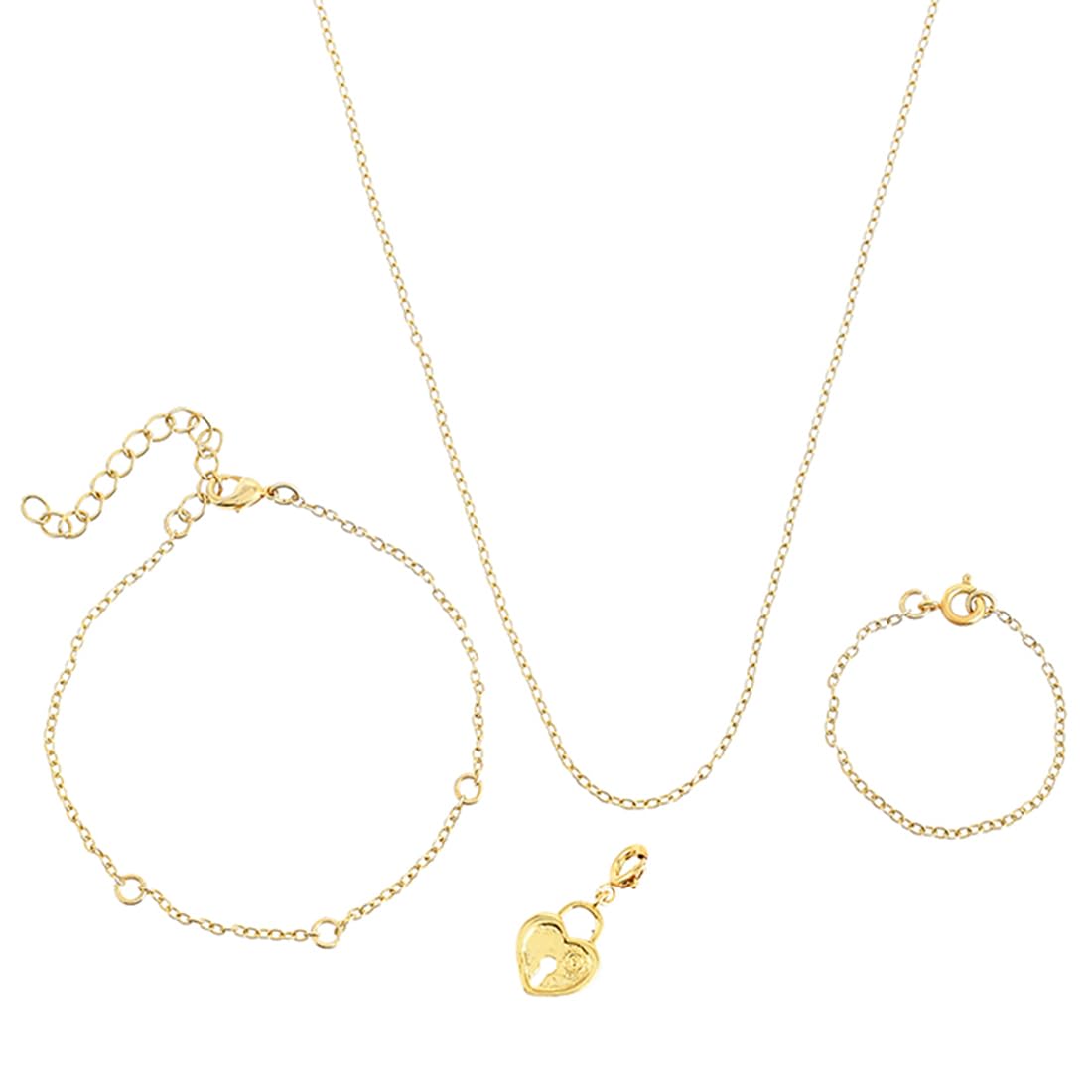 voylla Valentine's Day Collection Heart Lock Charm|Valentine Gift For Her|Gift For Wome|Gift For Her|-picture-23