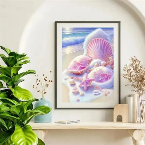 Broderie Diamant Complet Carré Senyanr 5D Toile Plage Strass Haute Clarté