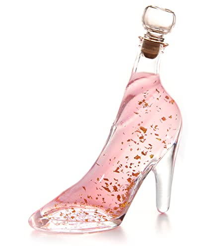 PINK GIN GIFT 22 CARAT GOLD FLAKES GIFT IN SHOE BOTTLE 350ml