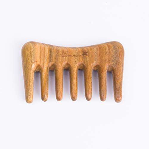 Peine de Dientes Anchos de Madera Mini para Desenredar miniatura 7