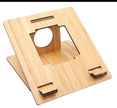 Life-Fi Home Goods Soporte para portátil – diseño de bambú Natural portátil ergonómico...
