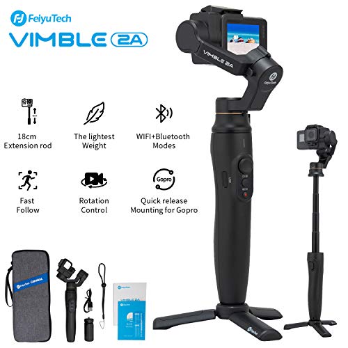 3-Axis Action Camera Gimbal Stabilizer for GoPro Hero 7/6/5, WiFi Connection, Handheld Gimbal