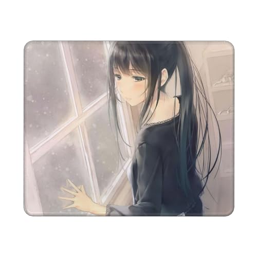 杉菜水姫 (13) 全幅プリント マウスパッド 25×30×0.3cm オフィス/ゲーム/学習 カスタマイズ可 耐摩耗