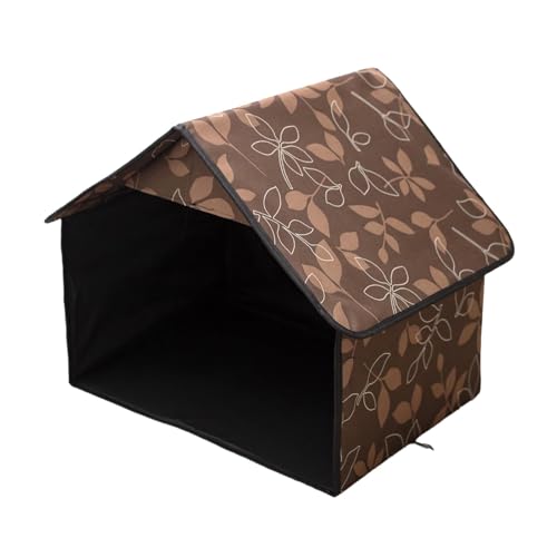 KLKCMS 屋外野良猫用キャットハウス 暖かい快適なオールシーズン対応 ホームレスペットテント 犬小屋 コミュニティ屋外裏庭用