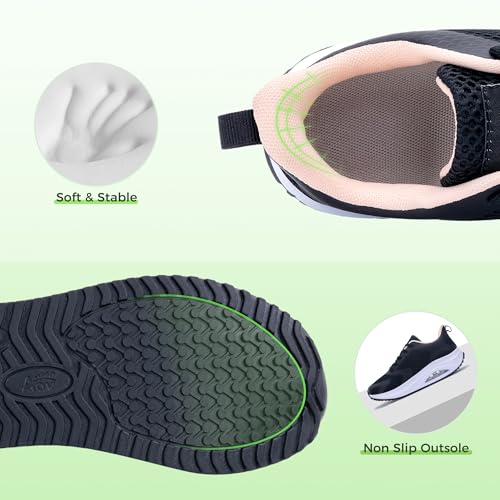 Image of Autper Plantar Fasciitis Shoes Women Walking Arch Support Tennis Casual Athletic Nurse Orthotic Sneakers for Foot Pain Relief