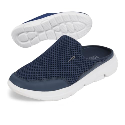 PERLETTI Sandalias Deportivas Hombre Slip On   Zapatillas Sneakers Cómodas y Ultra Ligeras con Suela Antideslizante y Plataforma   Sandalias de Vestir Cerradas para Hombres Exterior Casa (Azul, 44)