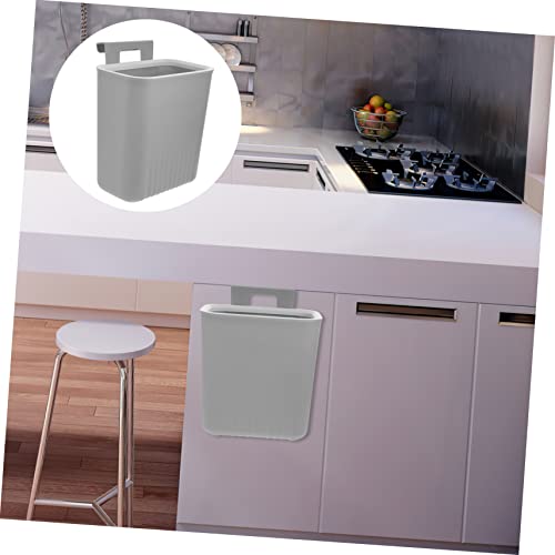 Caneca de basura colgante para cabinet, gris miniatura 5