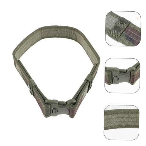 1pc Men's Waistband Belt with Quick Release Buckle Outdoor Sports Belt for Climbing Hunting and Field Operations Army Green3