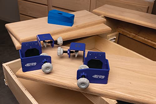 Kreg KCS-DFMT-PRO - Kreg Drawer Front Mounting Tool Pro Kit - Create Consistent Drawer Gaps - Drawer Front Mounting System - Tools for Woodworking