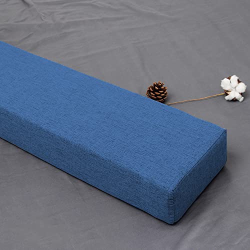 XIEMINLE Custom Size Long Bed Gap Filler, Headboard Pillow Cushion Armrest Pillow Sofa Support, Mattress Gap Filler Bolster Pillow for Bed, Detachable Armrest Cushion,200 * 10 * 8cm,Blue2