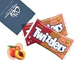 Twizzlers Twists Peach Flavored Chewy Low Fat Licorice Candy | Limited Edition Fall Harvest Autumn C