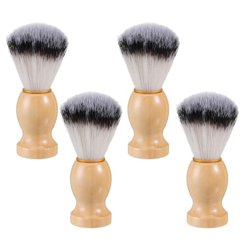 Cepillo con mango de madera Gadpiparty y cerdas suaves de nylon para un cuidado facial masculino