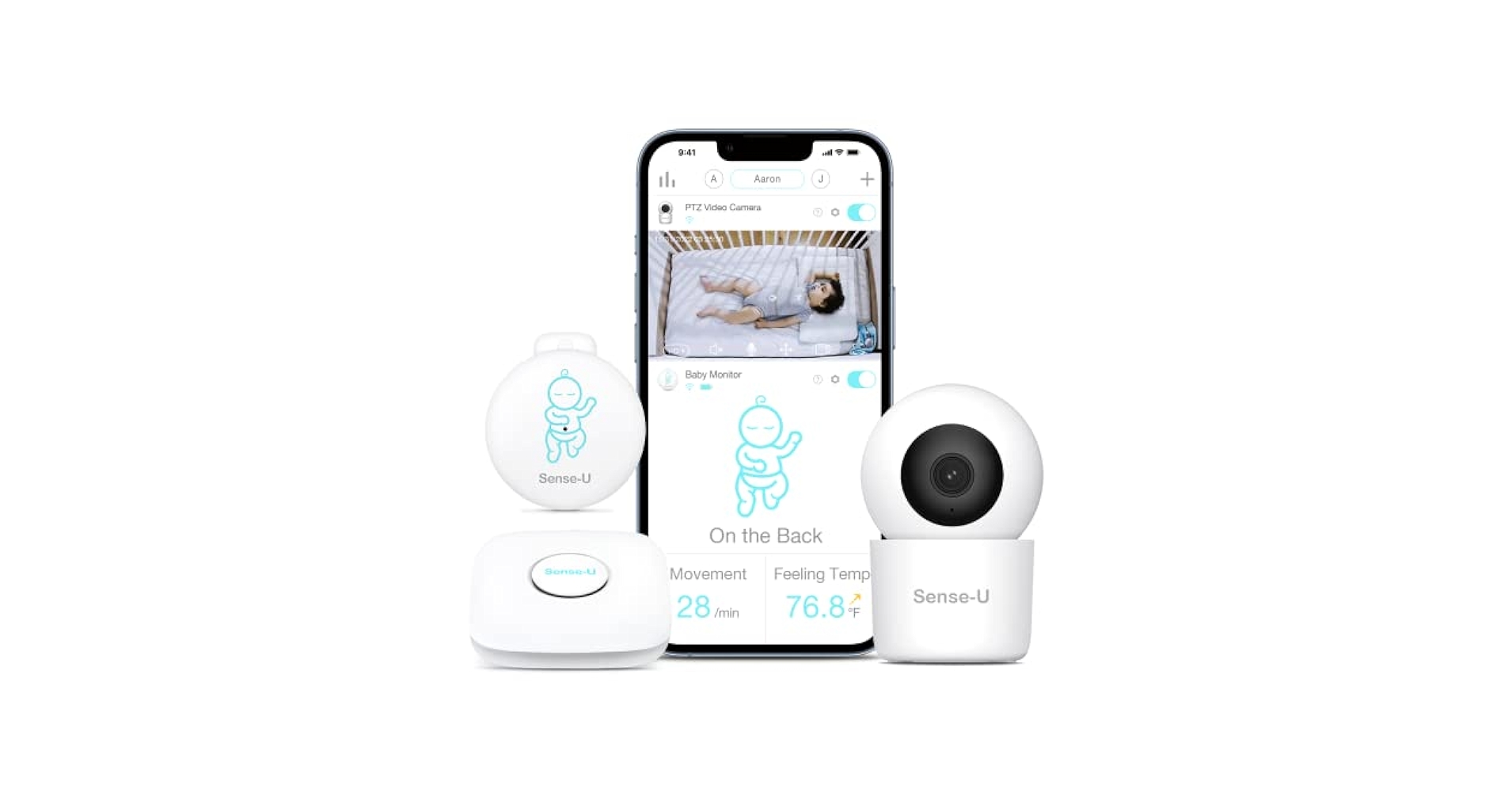 Amazon.com: Sense-U Smart Baby Monitor + 2K PTZ Camera