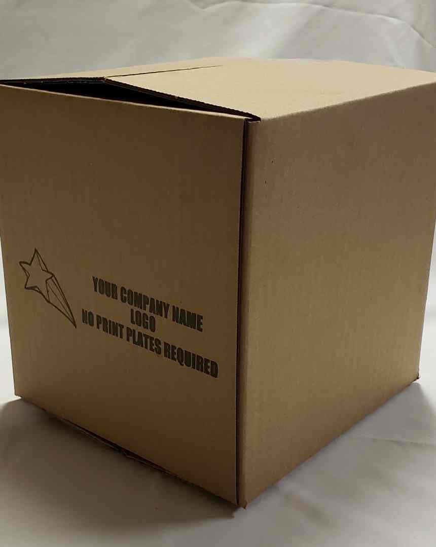 Corrugated Shipping Boxes 8"L x 6" W x 4" H, 100 pack Custom Printed