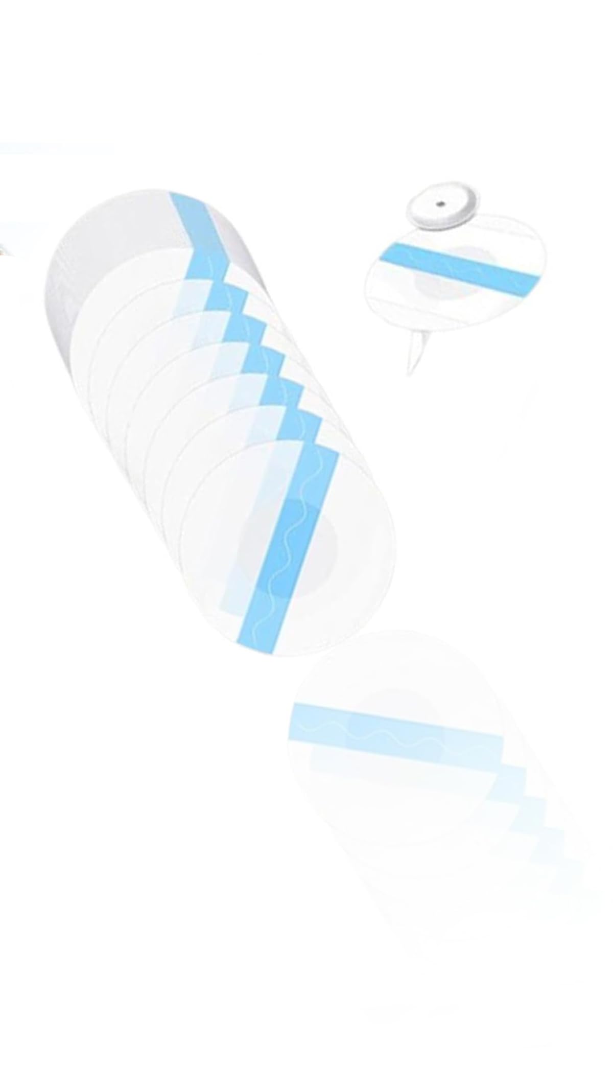 55-Pack Waterproof Transparent Adhesive Patches for Libre 3 Sensors - Freestyle Bandage Overpatch Tape for 14 Days CGM