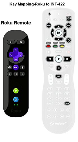 Inteset 4-in-1 Universal Backlit IR Learning Remote for use with Apple TV, F-TV, Xbox One, Roku, Media Center/Kodi, Nvidia Shield, most Streamers & other A/V Devices