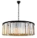 Urban Classic Sydney Collection Chandelier D:43.5in H:13.5in Lt:10 Matte Black Finish (Royal Cut Crystals)