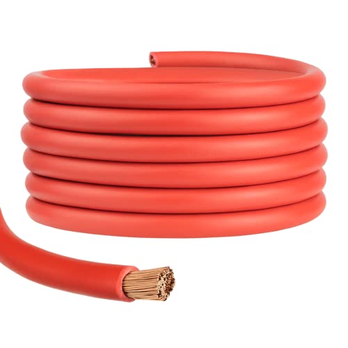 Batterie-Kabel Aderleitung Fahrzeugleitung | rot/schwarz | H07V-K | 100% OFC-Kupfer | 1 5mm 2 5mm 4mm 6mm 10mm 16mm 25mm 35mm 50mm 70mm | Meterware (Rot 16 mm)