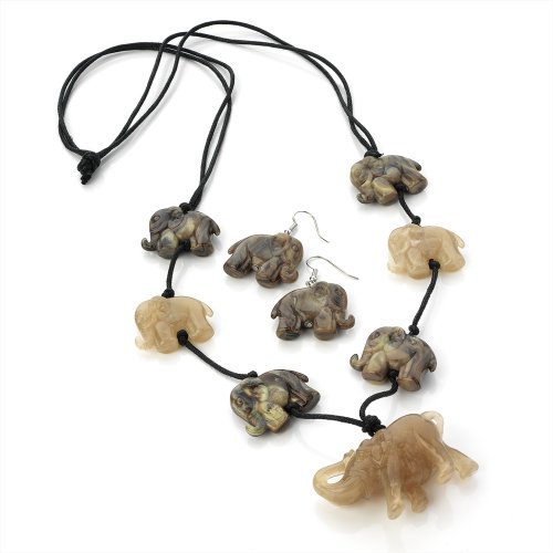 Bling Online Halskette Ohrring Set Elefant &.