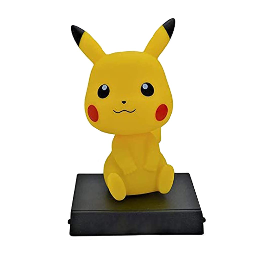 AG Traders Pokemon Pikachu Bobble Head Action Figure with Mobile Holder for dashboards Offices and Home Decoration Cute Toy