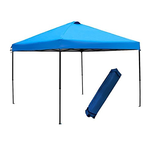 Abba Patio 10 x 10 Ft Outdoor Pop up Portable Folding Canopy Instant Shelter with Roller Bag, Blue